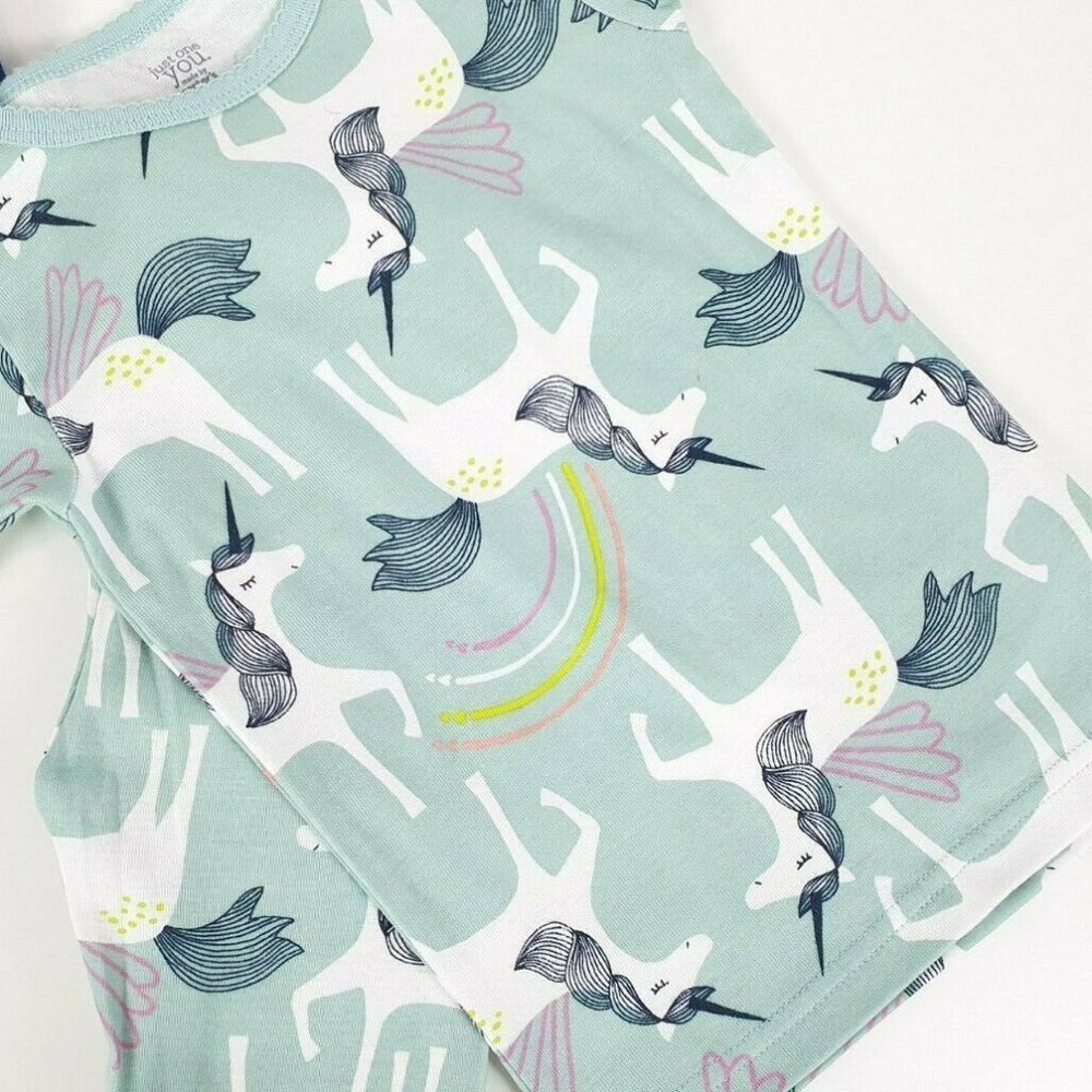 Carter's 4 pc Unicorn Pajamas Short & Long Sleeve - Picture 3 of 4